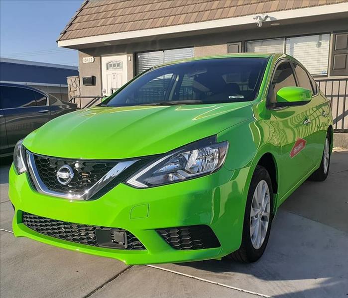 New Green Nissan Car 